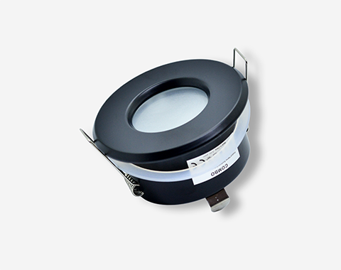 bass-spot-rond-encastrable-noir-verre-aluminium-maroc